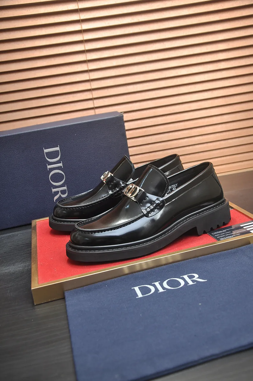 Men's shoes 💰680💶[Dior] (water-dyed cowhide lining) Dior original 1:1 high-quality factory, imported original materials, imported raw cowhide, water-dyed cowhide lining, original TPU outsole, code number: 39-44 (38.45 custom-made)